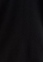 Bayan Siyah Boat-Neck Kolları Bağcıklı Triko