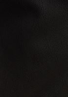 Bayan Siyah Fermuarlı Vegan Biker Ceket