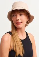 Bayan Bej Bucket Şapka