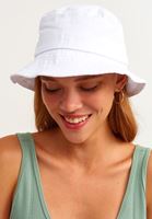Bayan Beyaz Bucket Şapka