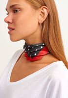 Bayan Çok Renkli Romantik Pauntiye Desenli Fular