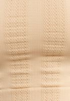 Bayan Bej Jakarlı Dikişsiz Crop Top