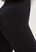 Bayan Siyah Casual Dikişsiz Toparlayıcı Tayt