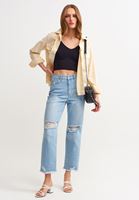 Bayan Siyah Dikişsiz Crop Top