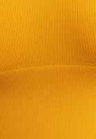 Bayan Sarı Dikişsiz Crop Top