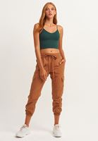 Bayan Yeşil Dikişsiz Crop Top