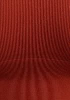 Bayan Kiremit Dikişsiz Crop Top