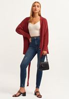 Bayan Bej Dikişsiz Crop Top