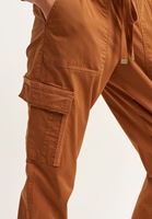 Bayan Kahverengi Pamuklu Casual Jogger Pantolon