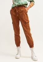 Bayan Kahverengi Kargo Jogger Pantolon