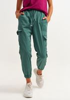 Bayan Yeşil Kargo Jogger Pantolon