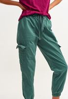 Bayan Yeşil Kargo Jogger Pantolon