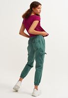 Bayan Yeşil Kargo Jogger Pantolon