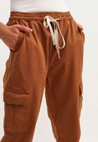 Bayan Kahverengi Casual Kargo Pantolon