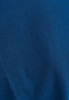Bayan Mavi Pamuklu Cut-Out Kollu Tişört
