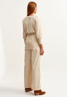 Bayan Bej Kemerli Maxi Tulum