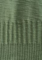 Bayan Yeşil Pamuklu Yumuşak Dokulu Triko