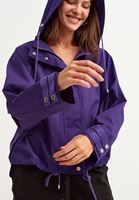 Bayan Mor Waterproof Casual Kapüşonlu Yağmurluk