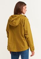Bayan Yeşil Waterproof Casual Kapüşonlu Yağmurluk