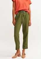 Bayan Yeşil Casual Yumuşak Dokulu Pantolon