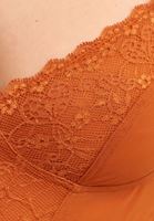 Bayan Kahverengi Sırt Detaylı Romantik Bralet