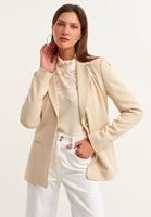 Bayan Bej The Classical Blazer Ceket