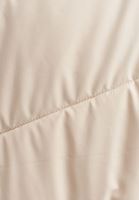 Bayan Bej Oversize Kapitone Şişme Mont