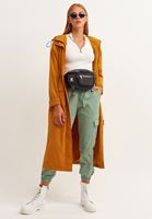 Bayan Turuncu Waterproof Uzun Yağmurluk