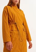 Bayan Turuncu Waterproof Uzun Yağmurluk
