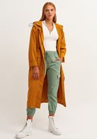 Bayan Turuncu Waterproof Uzun Yağmurluk