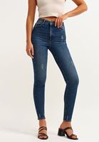 Women Blue Ultra High Rise Skinny Denim Pant