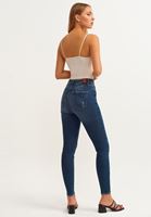 Women Blue Ultra High Rise Skinny Denim Pant