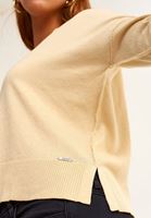 Bayan Bej Nature Friendly Crop Triko Hırka ( TENCEL™ )