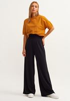 Bayan Siyah Nature Friendly Wide-Leg Pantolon ( TENCEL™ )