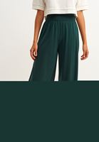 Bayan Yeşil Nature Friendly Wide-Leg Pantolon ( TENCEL™ )