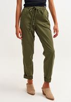 Bayan Yeşil Yumuşak Dokulu Baggy Pantolon ( TENCEL™ ) 
