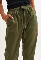 Bayan Yeşil Yumuşak Dokulu Baggy Pantolon ( TENCEL™ ) 
