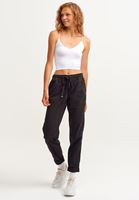 Bayan Siyah Yumuşak Dokulu Baggy Pantolon ( TENCEL™ ) 