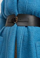 Bayan Siyah Vegan Süet Kemer