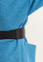 Bayan Siyah Vegan Süet Kemer