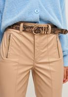 Bayan Açık Kahverengi Dokulu Casual Kemer