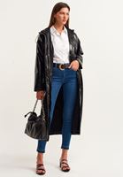 Bayan Siyah City Rugan Yağmurluk Ceket