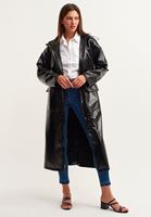 Bayan Siyah City Rugan Yağmurluk Ceket