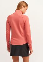 Bayan Pembe Fermuarlı Cut-Out Top