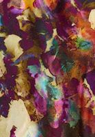 Bayan Çok Renkli High-Neck Romantik Esintili Uzun Elbise