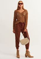 Bayan Kahverengi Nature Friendly Jogger Pantolon ( TENCEL™ )
