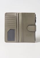 Bayan Gümüş Fermuarlı Çok Gözlü Cüzdan