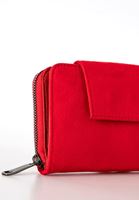 Bayan Kırmızı Süet Cüzdan