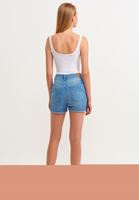 Bayan Mavi Denim Mini Şort