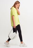 Bayan Yeşil Kısa Kollu Oversize Tişört ( MODAL )